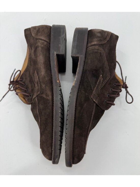 Vintage Cable & Co Hugo Chuckla Italy Brown Suede Leather Mens Lace-Up Dress Sho main image 10